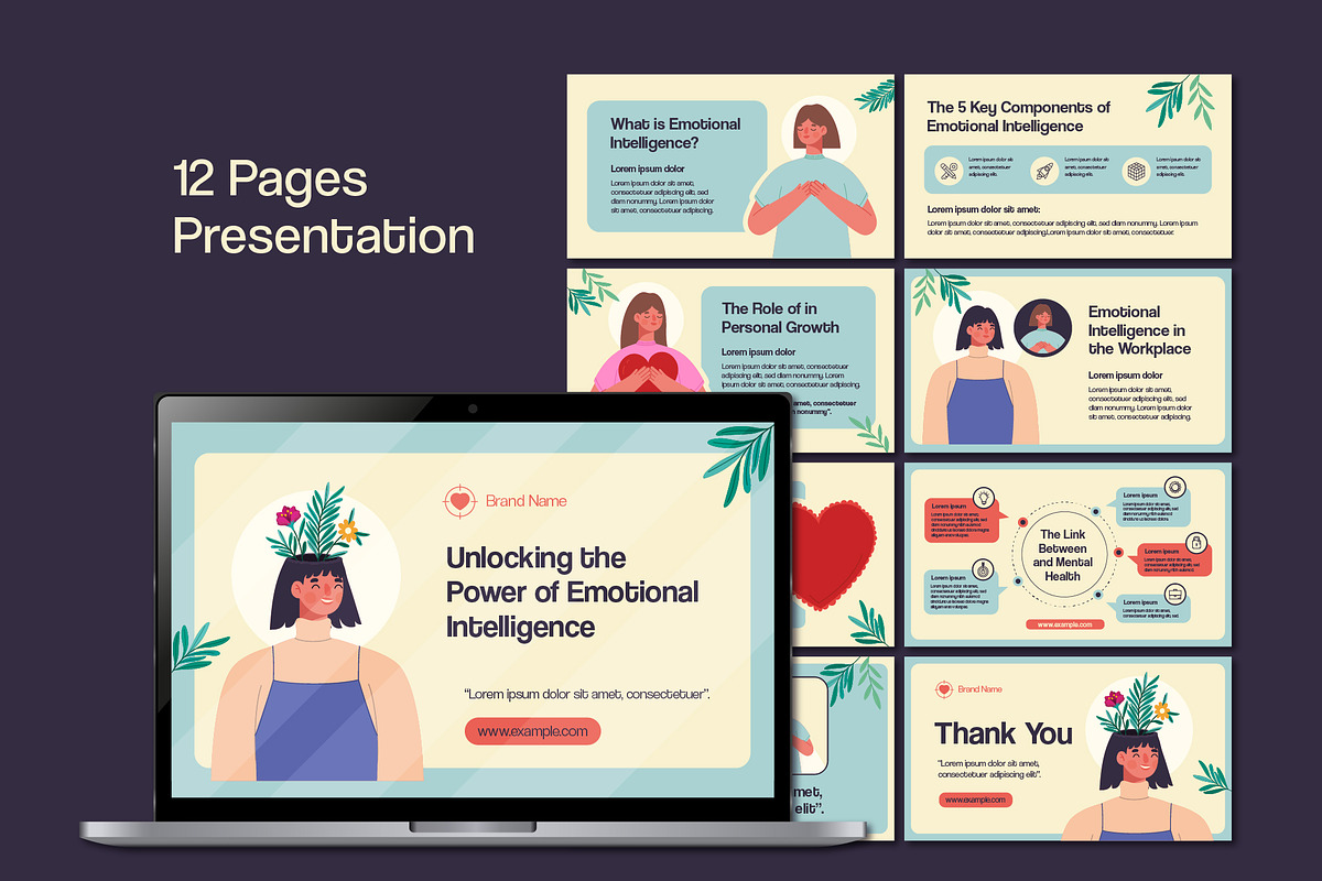 Emotional Intelligence Presentation, a Templates & Theme by studiogstock (Photo 2 of 3)