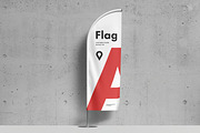 Feather Flag Mockup, an Advertising Mockup by zippypixelstudio (Thumbnail 8 of 8)