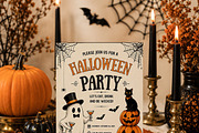 Vintage Halloween Party Invite, an Invitation Template by Arslan (Thumbnail 3 of 5)