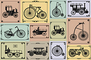 Retro Vintage Bike PNG PDF EPS, an Object Graphic by AlexZeL (Thumbnail 2 of 6)