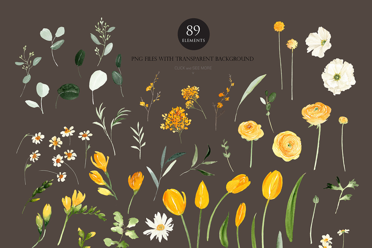 Watercolor Flower - Soft Yellow, an Illustration by Beigetime (Photo 3 of 11)