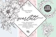 Modern Floral Graphic Collection, a Decorative Illustration by Elly Studio (Thumbnail 1 of 12)