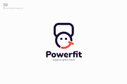 PowerFit logo, a Branding & Logo Template by blends.studio (Thumbnail 1 of 4)