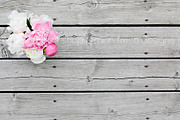 Peony Arrangement on Wood Image, a Product Mockup by White Turquoise Co. (Thumbnail 1 of 2)