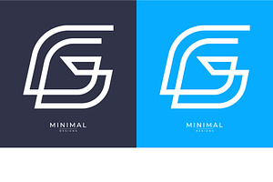 Monogram Icon Logo G Or GG