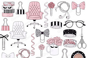 Planner Girl Clipart, a Work Illustration by GlamArtZhanna (Thumbnail 2 of 4)