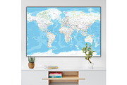 Vector World Map - Large&Detailed, a Decorative Illustration by PorcuPen Works (Thumbnail 8 of 9)