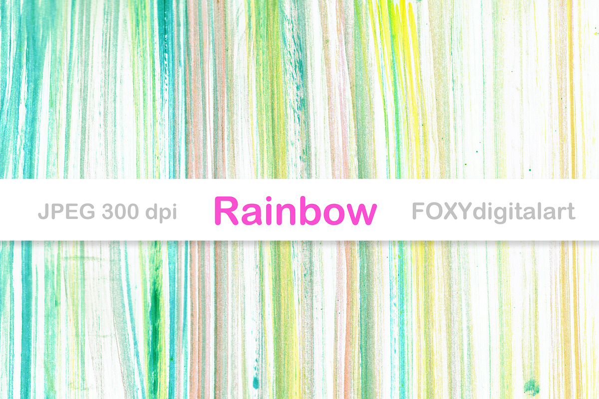 Ombre digital paper rainbow gradient, a Pattern Graphic by FOXYdigitalart (Photo 1 of 11)