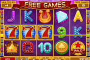 Golden Slots Game Kit, an Illustration by Saranai Store (Thumbnail 3 of 10)