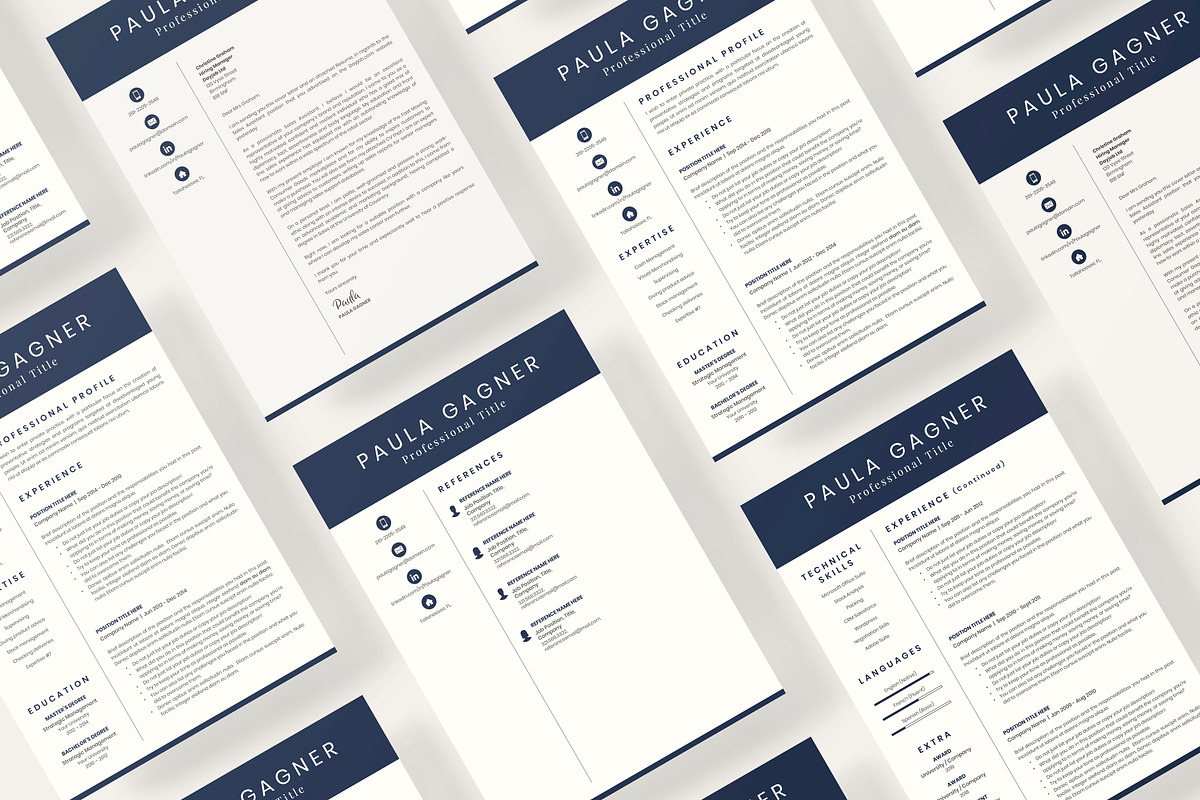 Accountant Resume CV with Experience, a Resume Template by HIRED Design Studio (Photo 11 of 18)