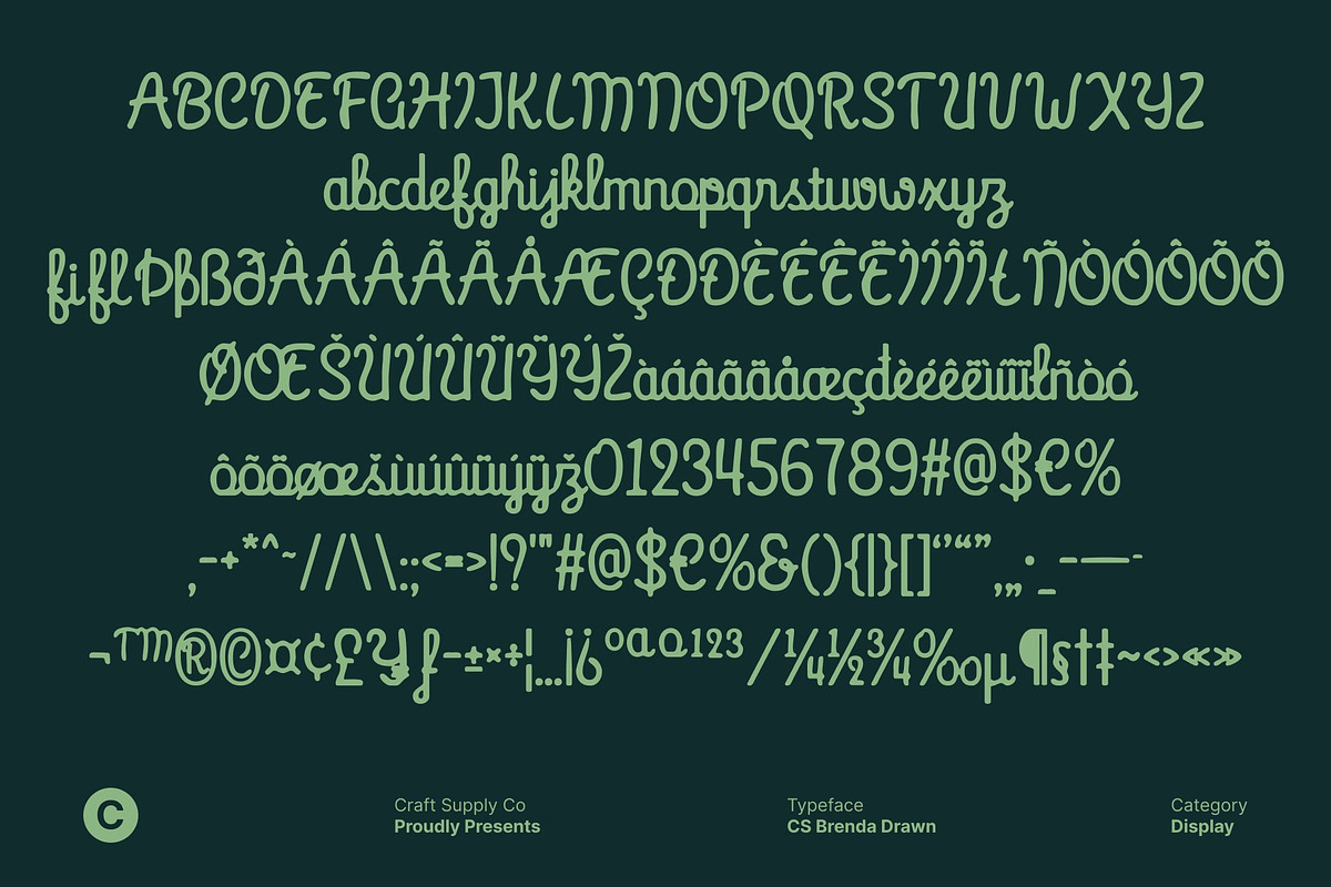 CS Brenda Drawn, a Script Font by Craft Supply Co. (Photo 8 of 8)