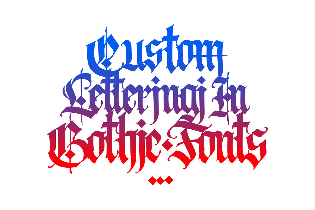 Gothic letters - 10, a Blackletter Font by GeekClick (Photo 18 of 26)