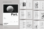 Architecture Portfolio Template, a Brochure Template by StyleArt (Thumbnail 1 of 24)