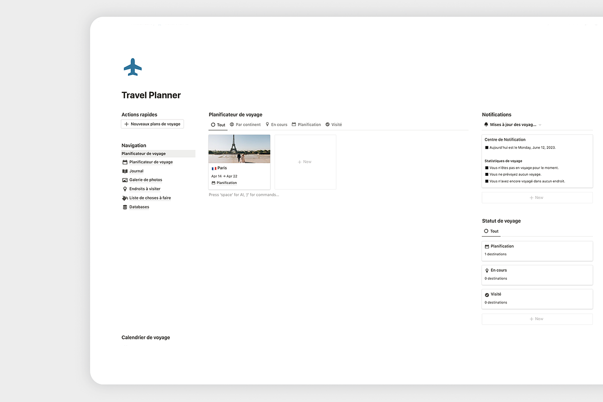 Travel Planner, a Templates & Theme by MisterAutomatiz (Photo 2 of 4)