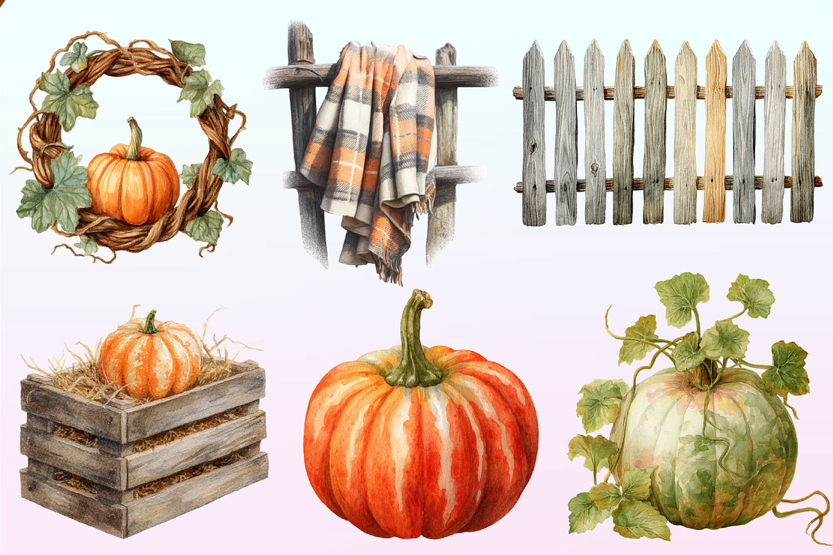 Fall Pumpkin Clipart, a Graphic by CitraGraphics (Photo 2 of 4)