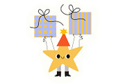 Cute Birthday Monsters Clipart, an Object Graphic by the_myro (Thumbnail 7 of 11)