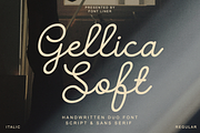 Gellica Soft - Handwritten Font Duo, a Handwritten Font by Font Liner (Thumbnail 1 of 13)