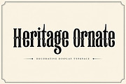 Heritage Ornate, a Slab Serif Font by Wow Magic (Thumbnail 1 of 6)