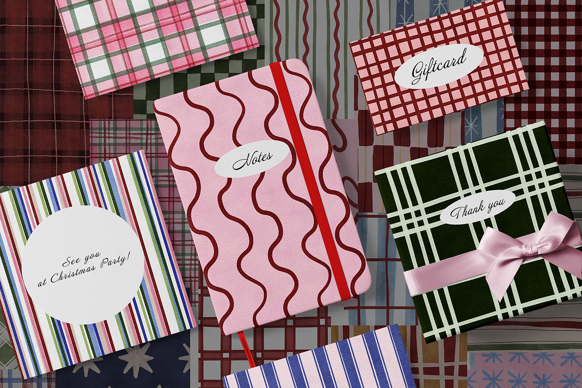 Painterly Christmas Backgrounds, a Background Graphic by SunnyAfternoons (Photo 2 of 16)