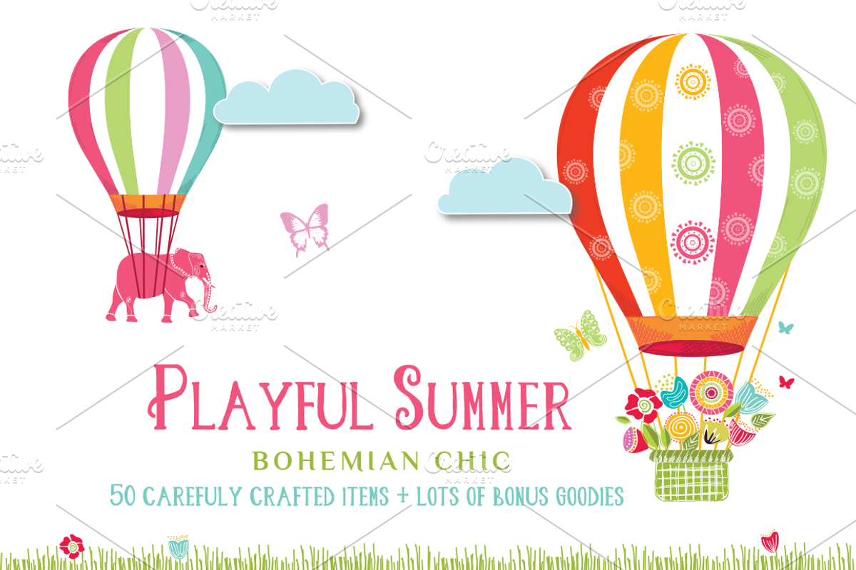 Playful Summer – Colorful Bohemian, an Illustration by Friendly Label (Photo 1 of 6)