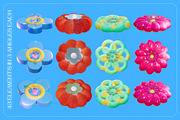 Flower Fantasy v.2: 3D Illustrations, an Object Graphic by marmarina (Thumbnail 8 of 18)