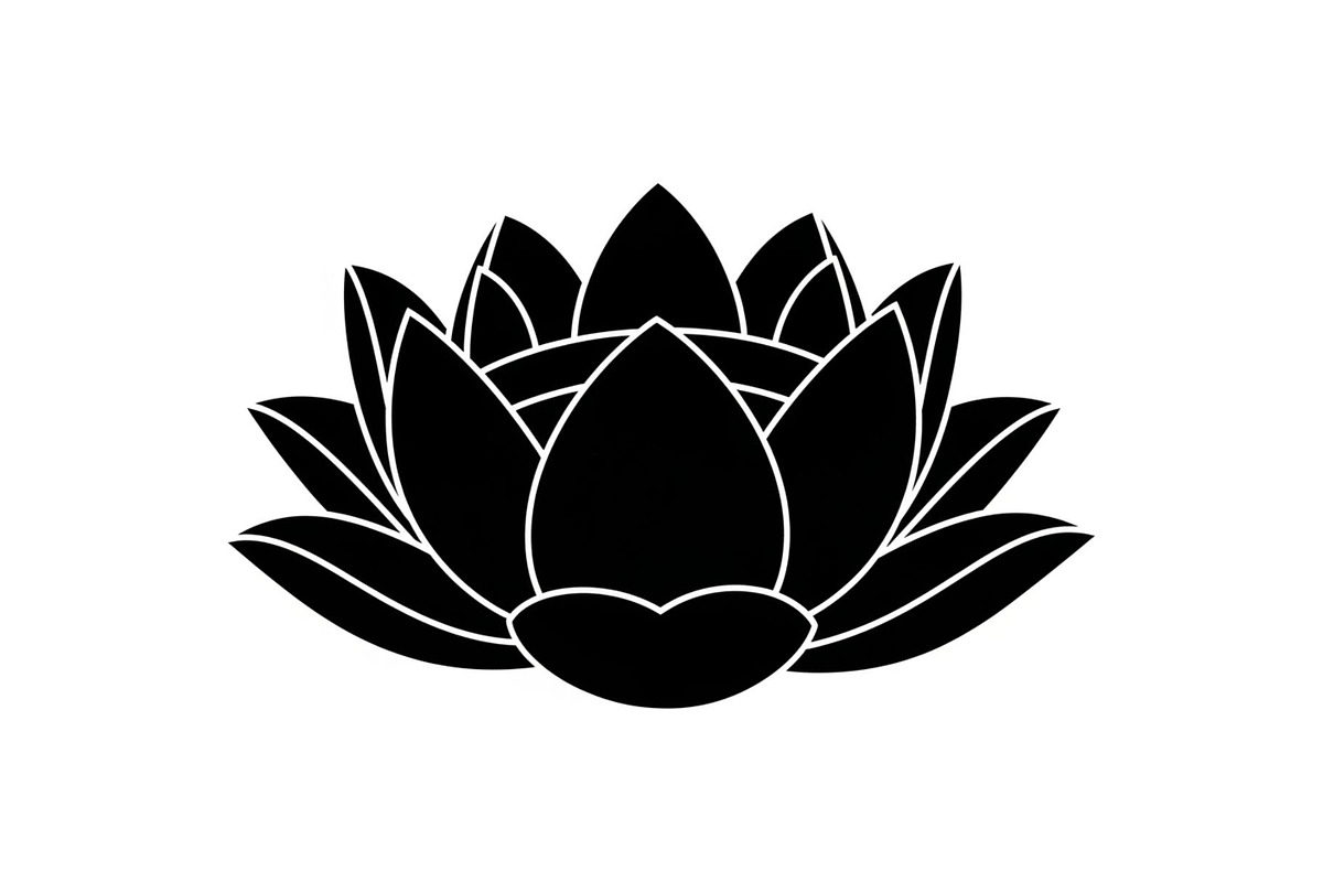 Lotus Flower Silhouette Vector Bundl, an Illustration by Creativeshirt (Photo 32 of 51)