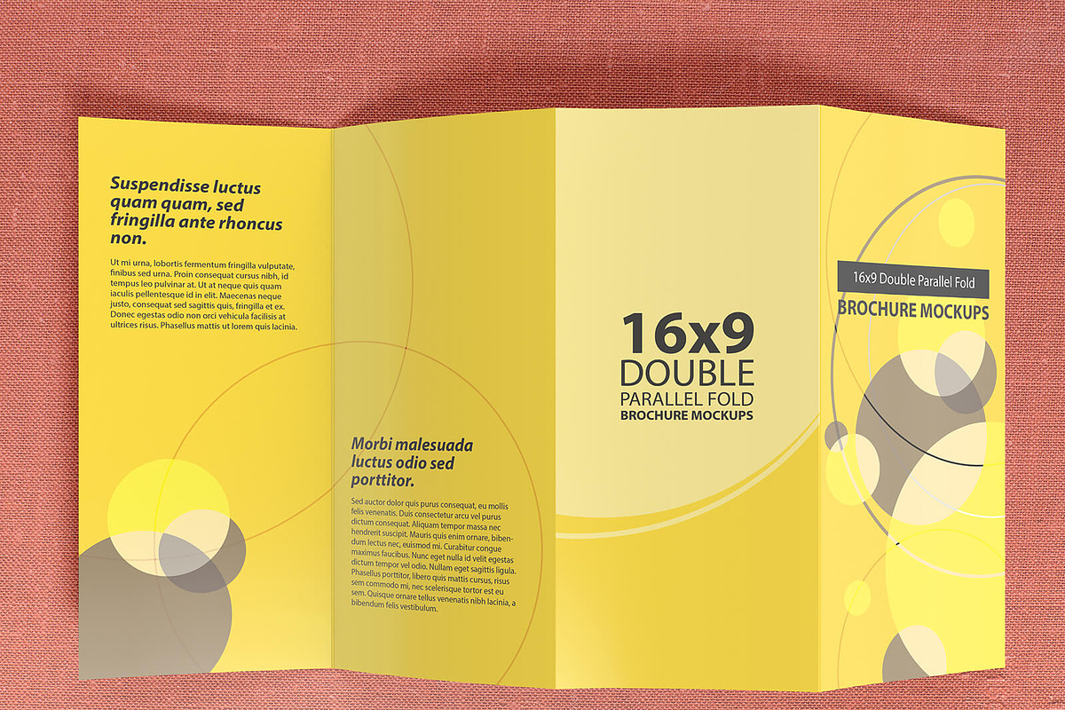 169 Double Parallel Brochure Mockup, a Mockup by Vectogravic Design