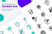 Tourist Bus | 32 Icons Set, an Outline Icon by Marina Silence (Thumbnail 13 of 17)