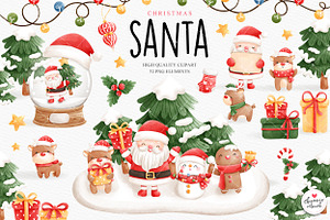 Christmas Clipart, Santa Claus