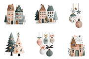 Boho Christmas Trees PNG Bundle, an Illustration by CreationArt (Thumbnail 4 of 5)