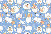 Cute sheeps (2015 symbol ), an Animal Illustration by Ovocheva (Thumbnail 5 of 5)