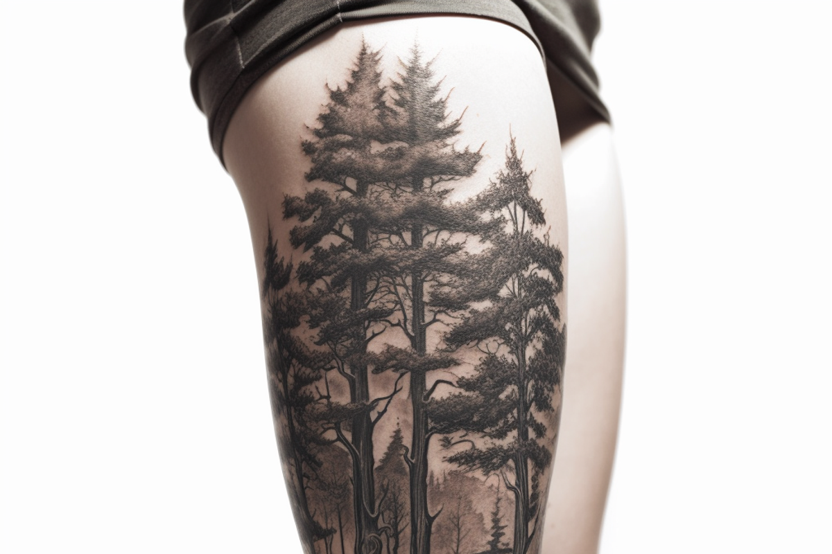Forest & Wolves tattoo flash bundle, a Brush Add-On by ProcreateInk (Photo 9 of 10)