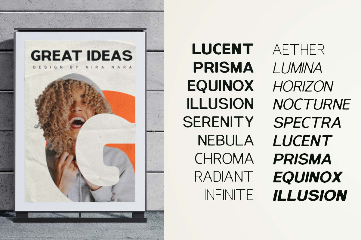 Nira Nara Rounded, a Sans Serif Font by HKL Studio (Photo 11 of 12)