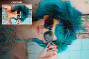Glitch Effect Photoshop Action, an Action Add-On by LUXDesignStudios (Thumbnail 4 of 6)
