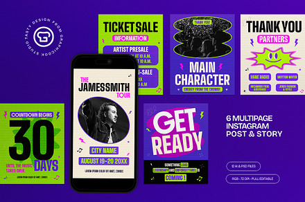 Music Concert Instagram Set