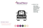 Happy Fall SVG | Truck with Pumpkins, an Illustration by DreamONprints (Thumbnail 2 of 2)