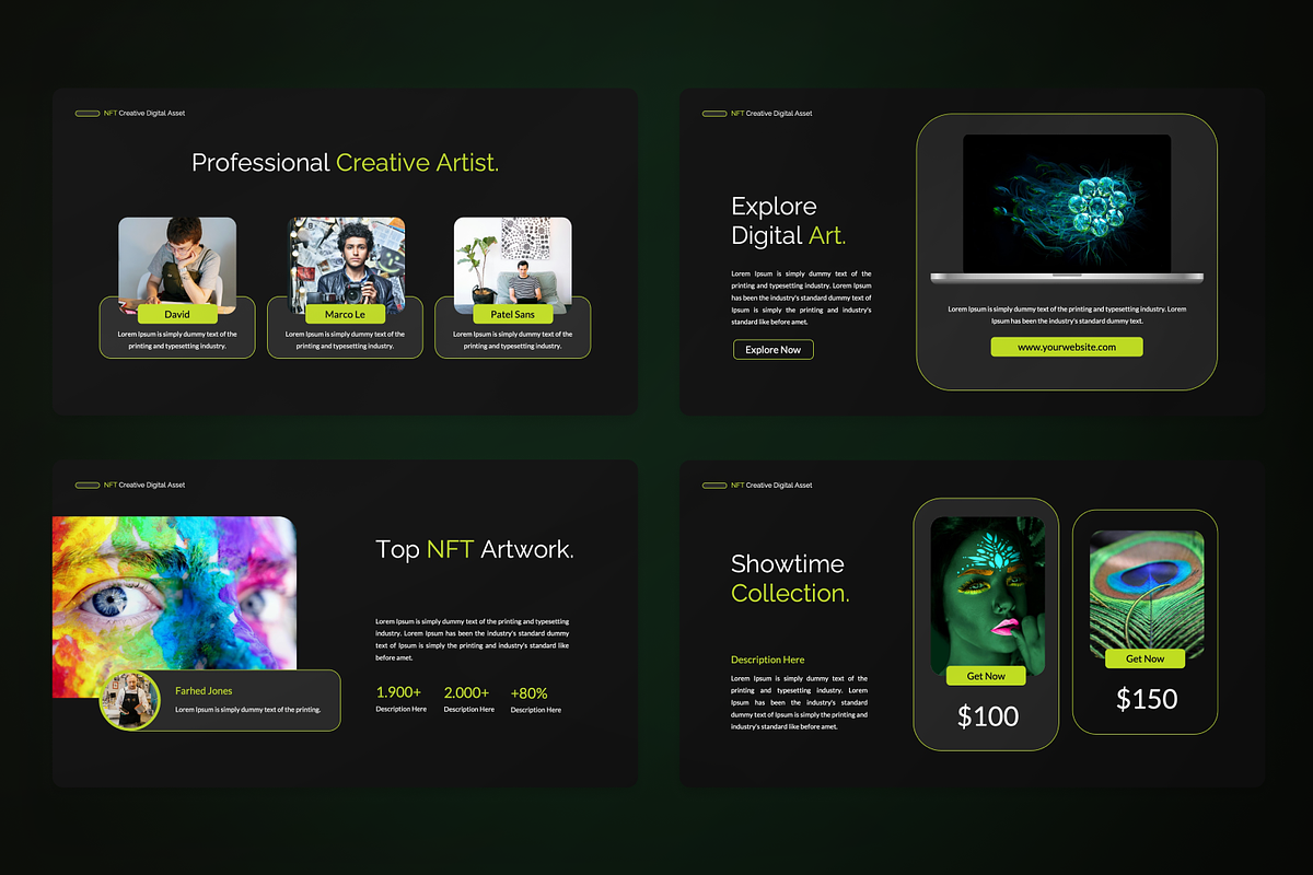 NFT Digital Asset Google Slide, a Presentation Template by SquidPixey (Photo 3 of 7)