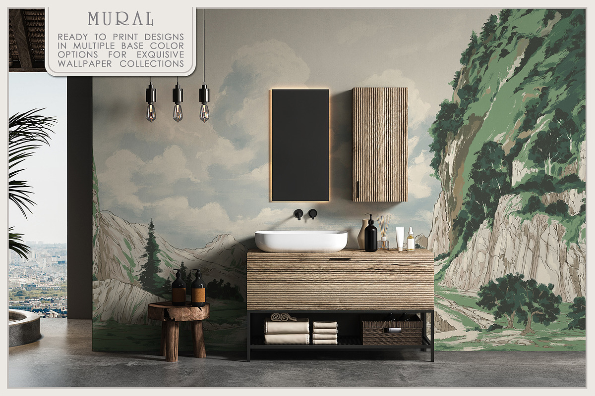Fresco collectionEmerald Highlands, a Wallpaper Graphic by Natalia0307 (Photo 4 of 9)