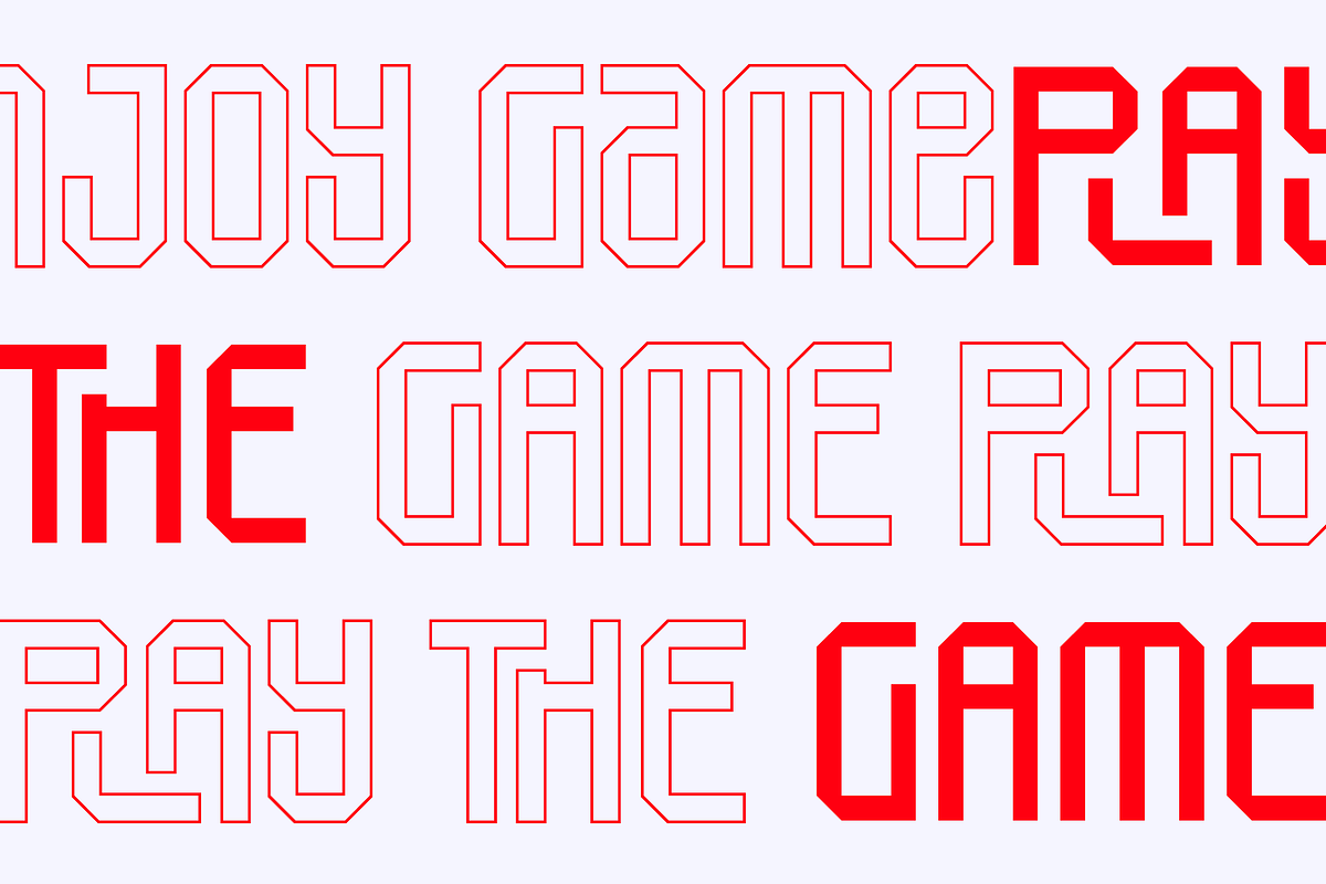 SkyBoxed - Futuristic Display Fonts, a Font by Namara Creative Studio (Photo 3 of 9)