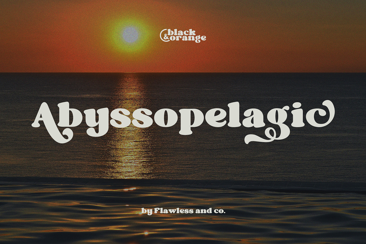 Black Orange - Retro Serif Font, a Serif Font by Flawless And Co (Photo 7 of 10)