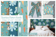 Spring Bunny Mini Pattern Collection, an Illustration by Johanna V. Creative (Thumbnail 1 of 4)
