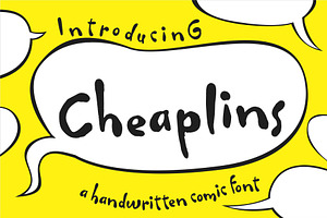 Cheaplins - A Comic Font
