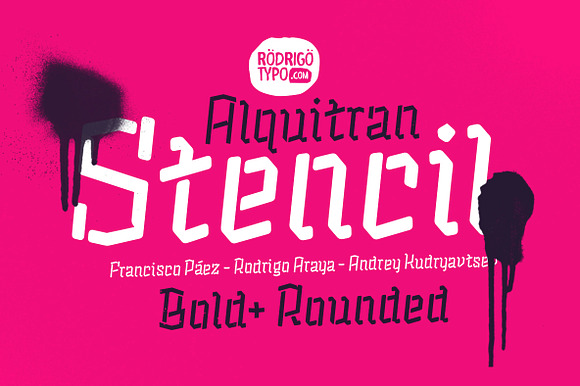 Alquitran Stencil Bold + Round-50% preview 6