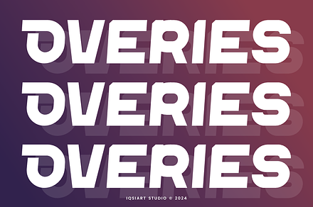 Overies - Modern Sans Font, a Sans Serif Font by Iqsiart Studio
