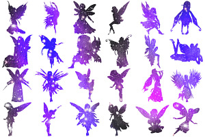 Fairy Silhouette Set 1 Procreate