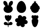 Easter silhouette clipart, an Animal Illustration by IrinaShishkova (Thumbnail 2 of 2)
