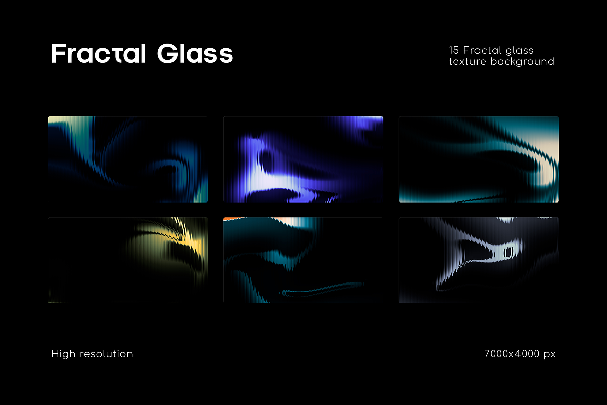 Fractal Glass Texture Backgrounds, a Background Graphic by Ghurafa Studio (Photo 7 of 10)