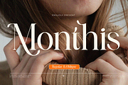 Monthis, a Serif Font by saemoon creative (Thumbnail 1 of 17)