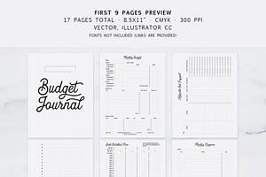 Fully Editable Budget Planner