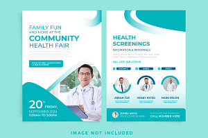 Community health Fair flyer design, a Flyer Template by thedesignsource